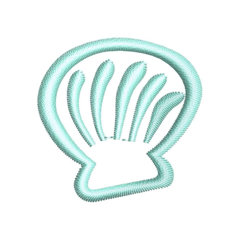 Shell Embroidery Design