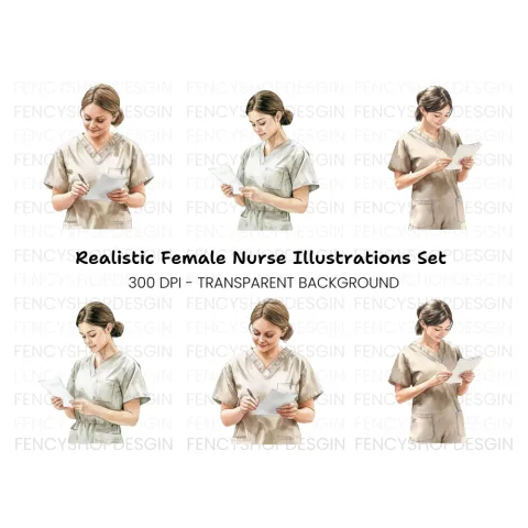 Nurses Clipart Bundle