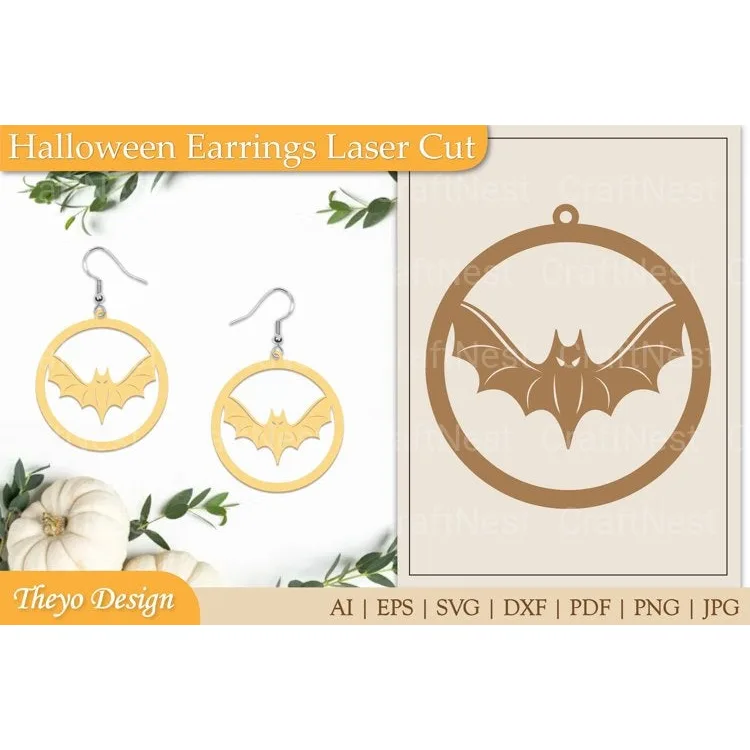Halloween Earrings SVG Bundle