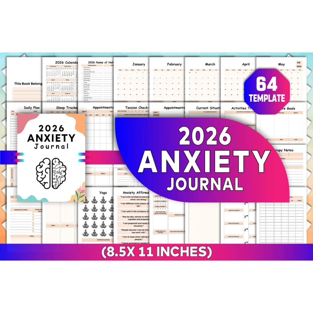 Anxiety Journal for Stress Relief