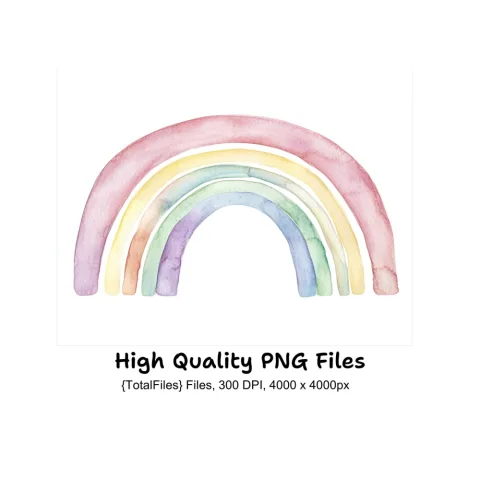 Rainbow Clipart Bundle
