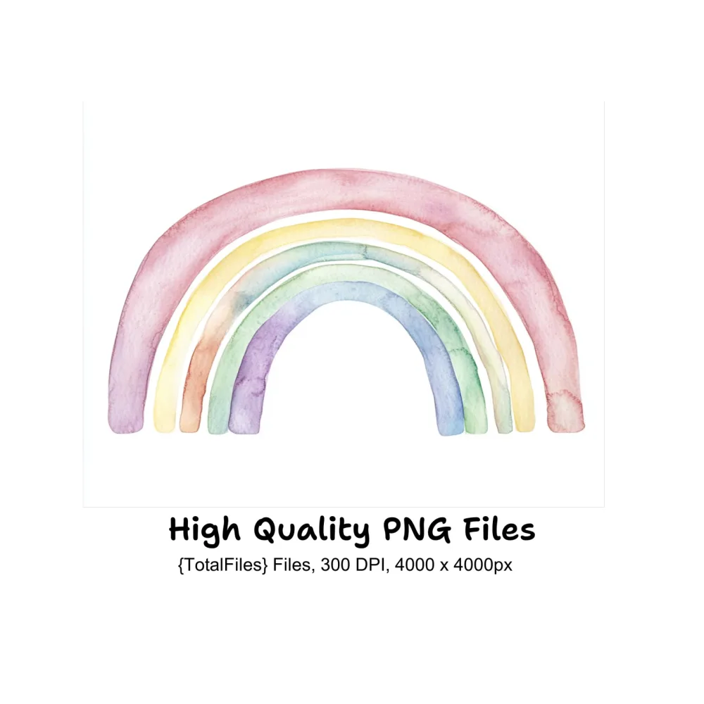 Rainbow Clipart Bundle