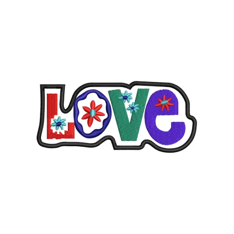 Love Embroidery Design