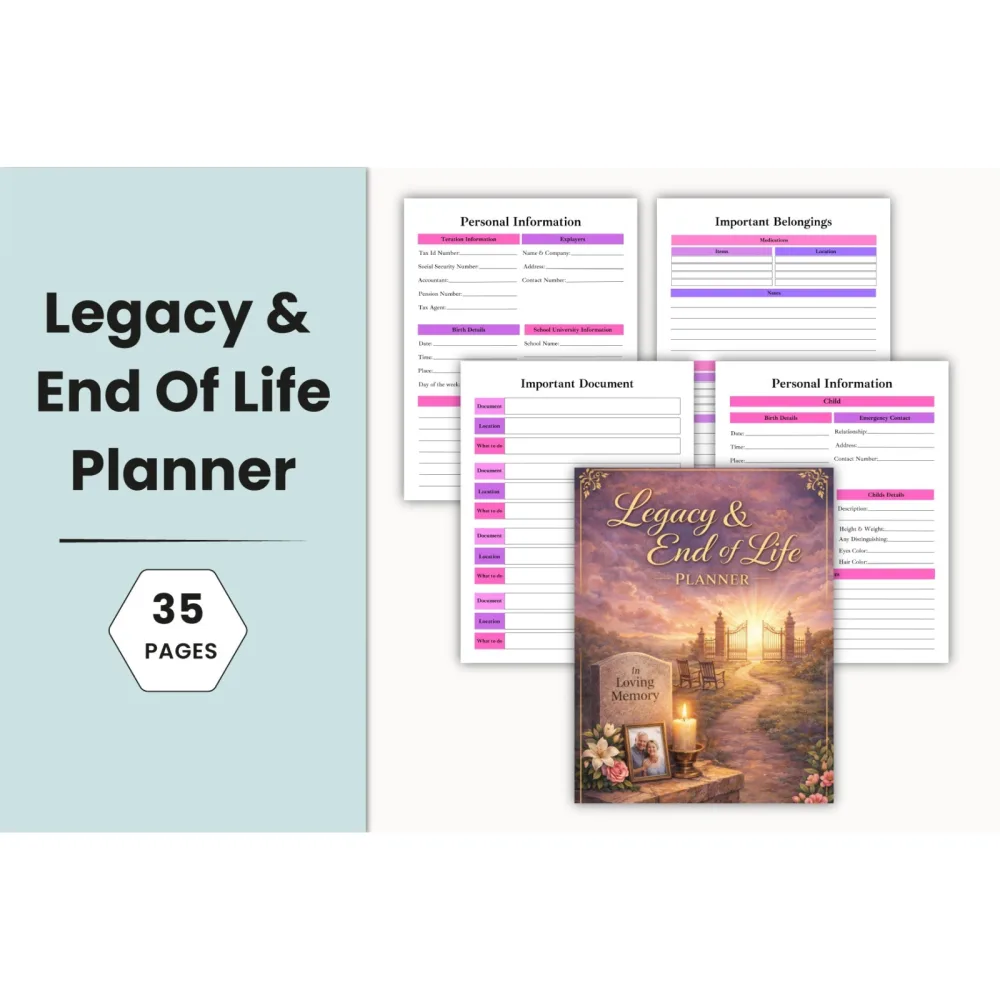 Legacy End of Life Planner