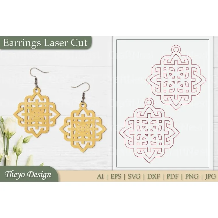 Laser Cut Earrings SVG Bundle