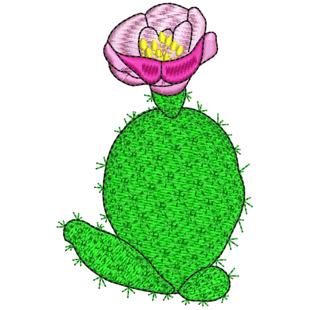 Cactus Embroidery Design