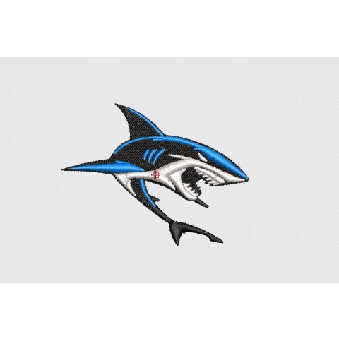 Shark Embroidery Design