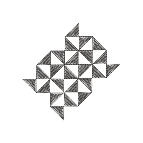 Geometric Embroidery Design