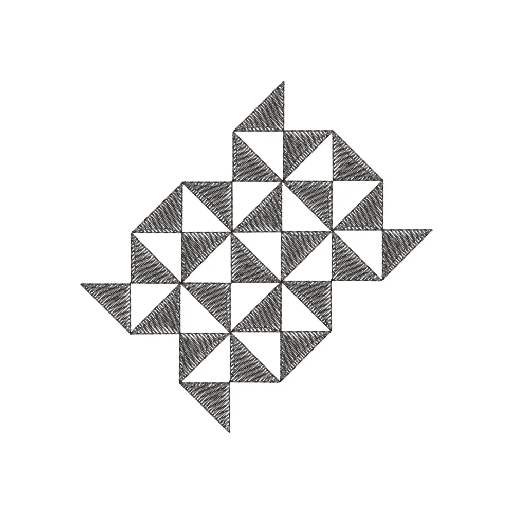 Geometric Embroidery Design