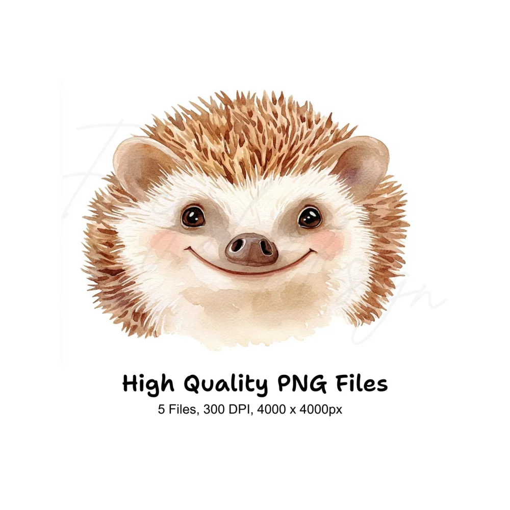 Cute Hedgehog Clipart Bundle