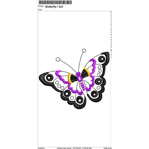Butterfly Embroidery Design