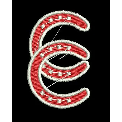 Interlocking Letter C Embroidery Design