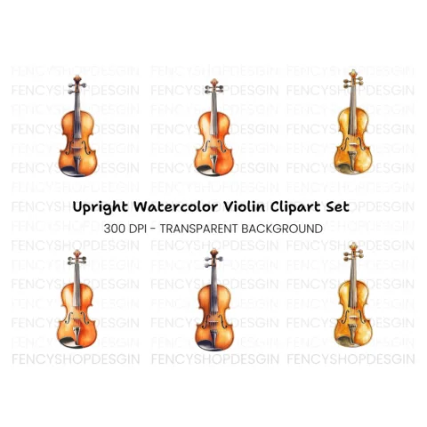 Violin Clipart Bundle