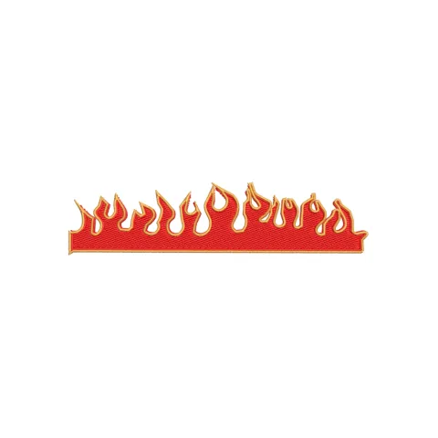 Fire Flame Embroidery Design