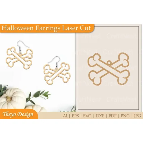 Halloween Earrings SVG Bundle