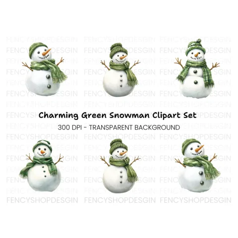 Snowman Clipart Bundle