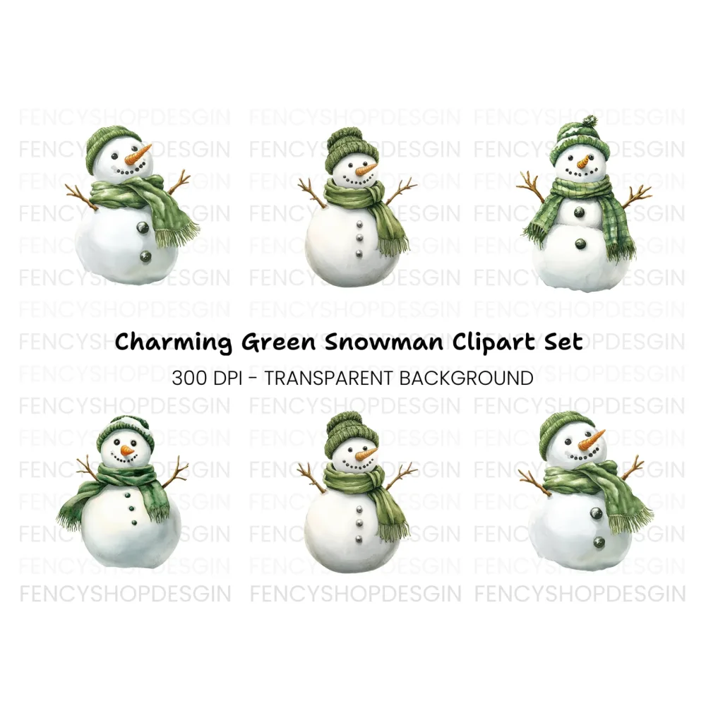 Snowman Clipart Bundle