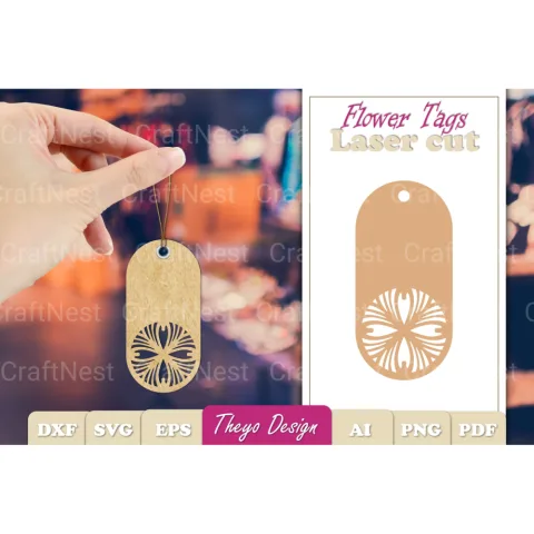 Flower Tags SVG Bundle