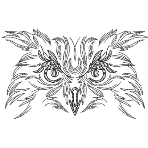 Owl Embroidery Design