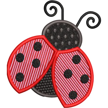 Ladybird Embroidery Design