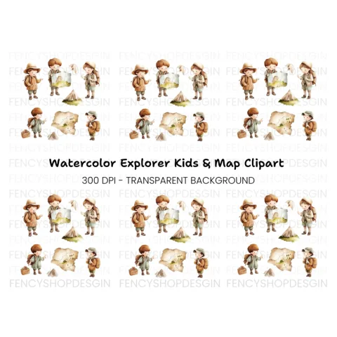 Kids Adventure Clipart Bundle