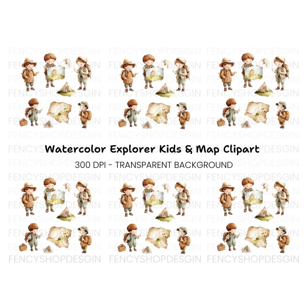 Kids Adventure Clipart Bundle