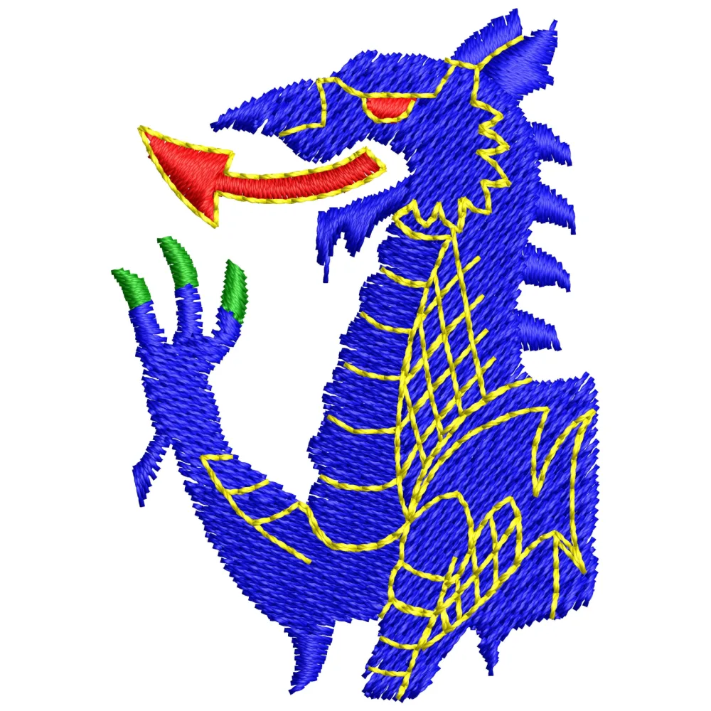 Evil Creature Embroidery Design