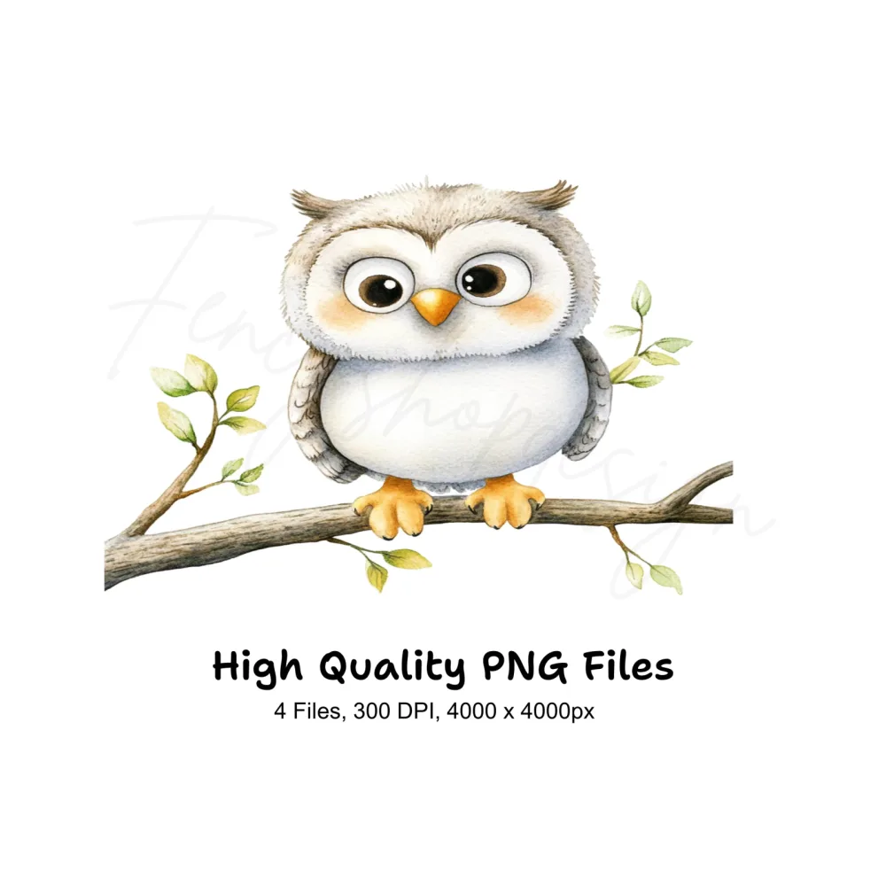 Cute Owl Clipart Bundle