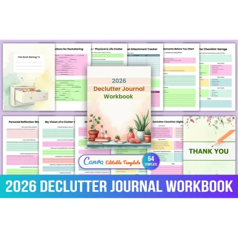 Declutter Workbook for Organization