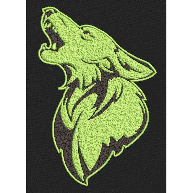 Wolf Embroidery Design