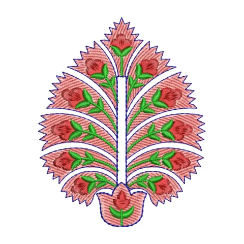 Asian King Embroidery Design