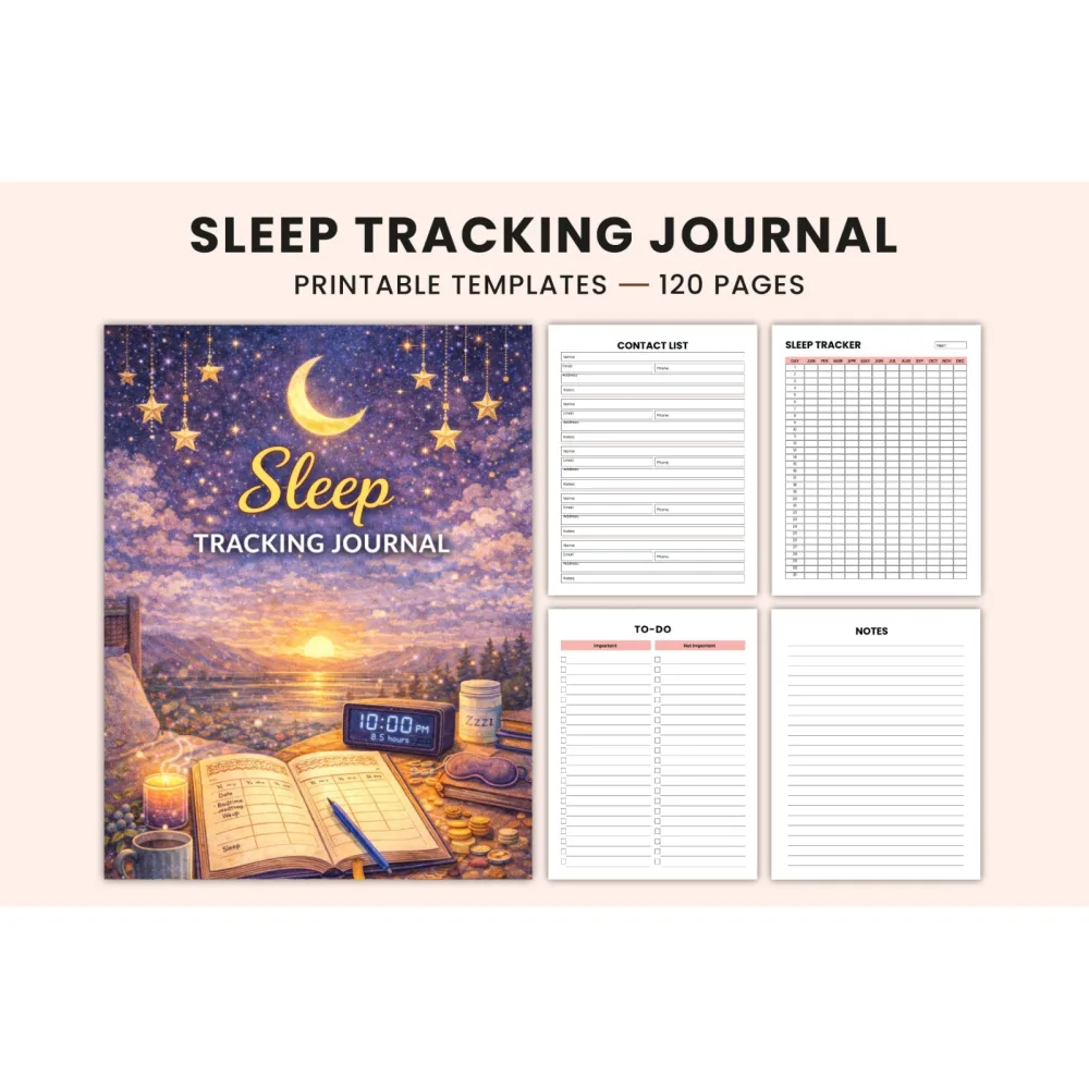 Sleep Tracking Journal for Better Rest