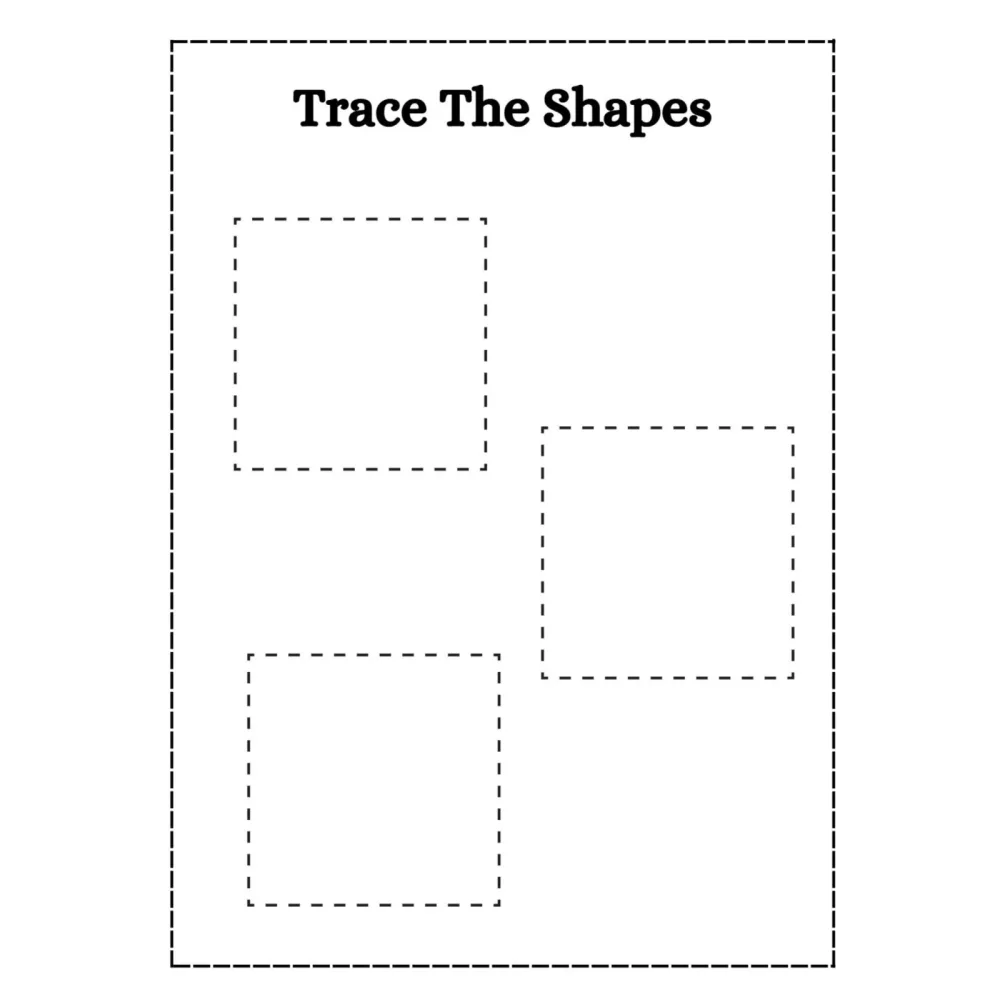 Trace the Shapes Worksheets