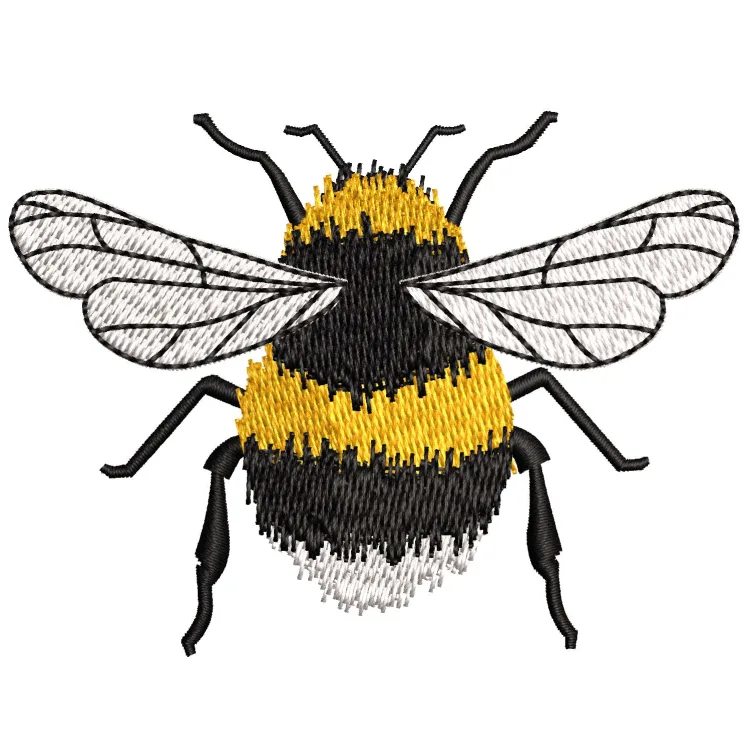 Bee Embroidery Design