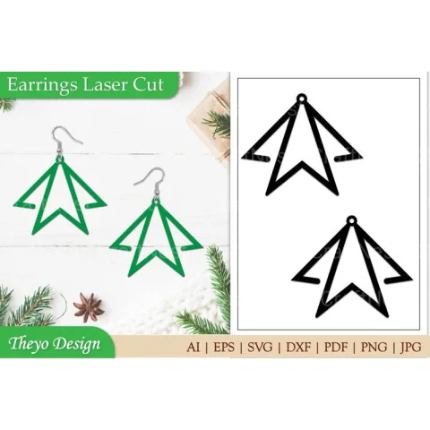 Earrings Laser Cut SVG Bundle