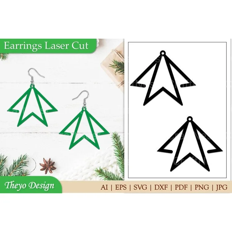 Earrings Laser Cut SVG Bundle