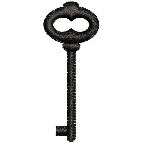 Key Embroidery Design