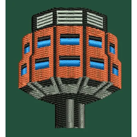 Tower Embroidery Design