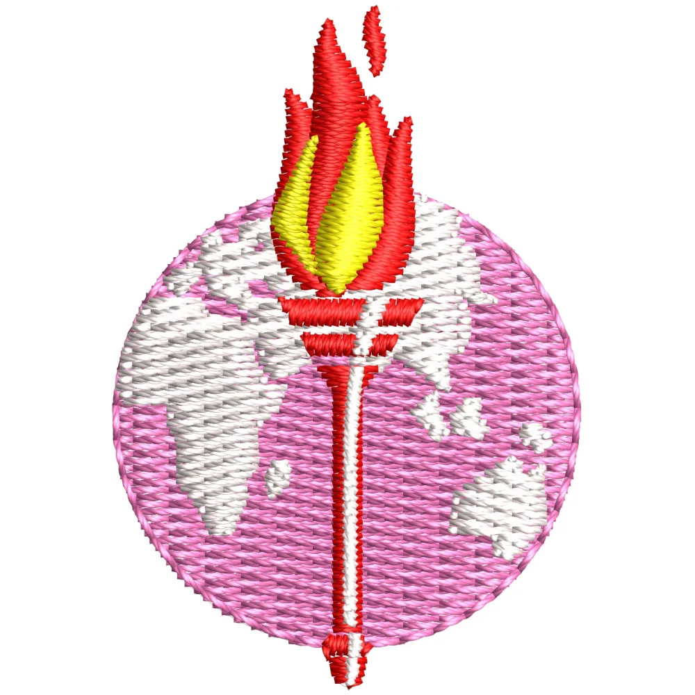 Bright World Embroidery Design