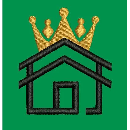 Royal Dwelling Emblem Embroidery Design