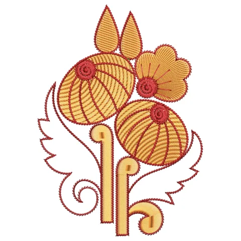 Forest Mushroom Embroidery Design