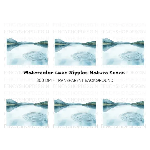 Lake Landscape Clipart Bundle