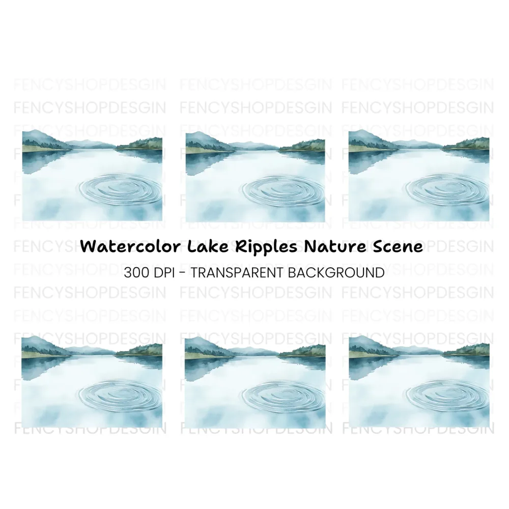 Lake Landscape Clipart Bundle