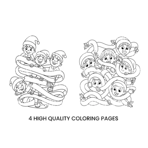 Christmas Elf Maze Adventure Coloring Books