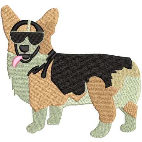 Dog Embroidery Design