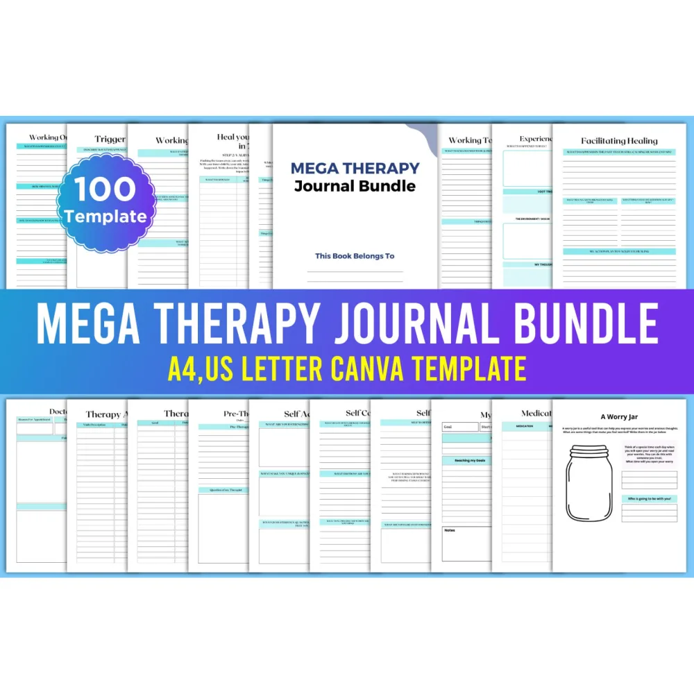 Editable Mega Therapy Journal