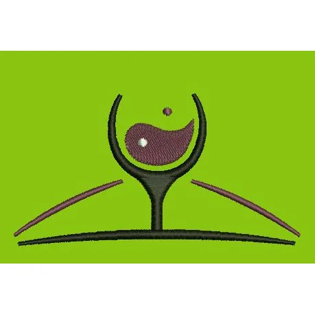 Yin Yang Goblet Embroidery Design
