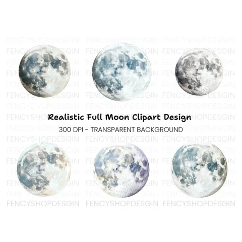Moon Phases Clipart Bundle