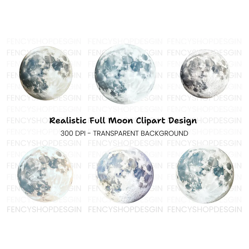 Moon Phases Clipart Bundle