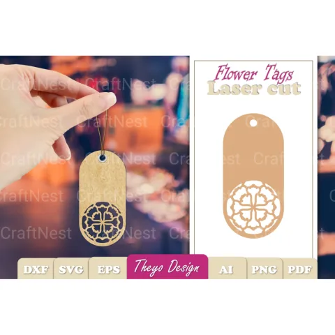 Flower Tags SVG Bundle
